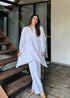 All White Summer Pakistani Kurta Set
